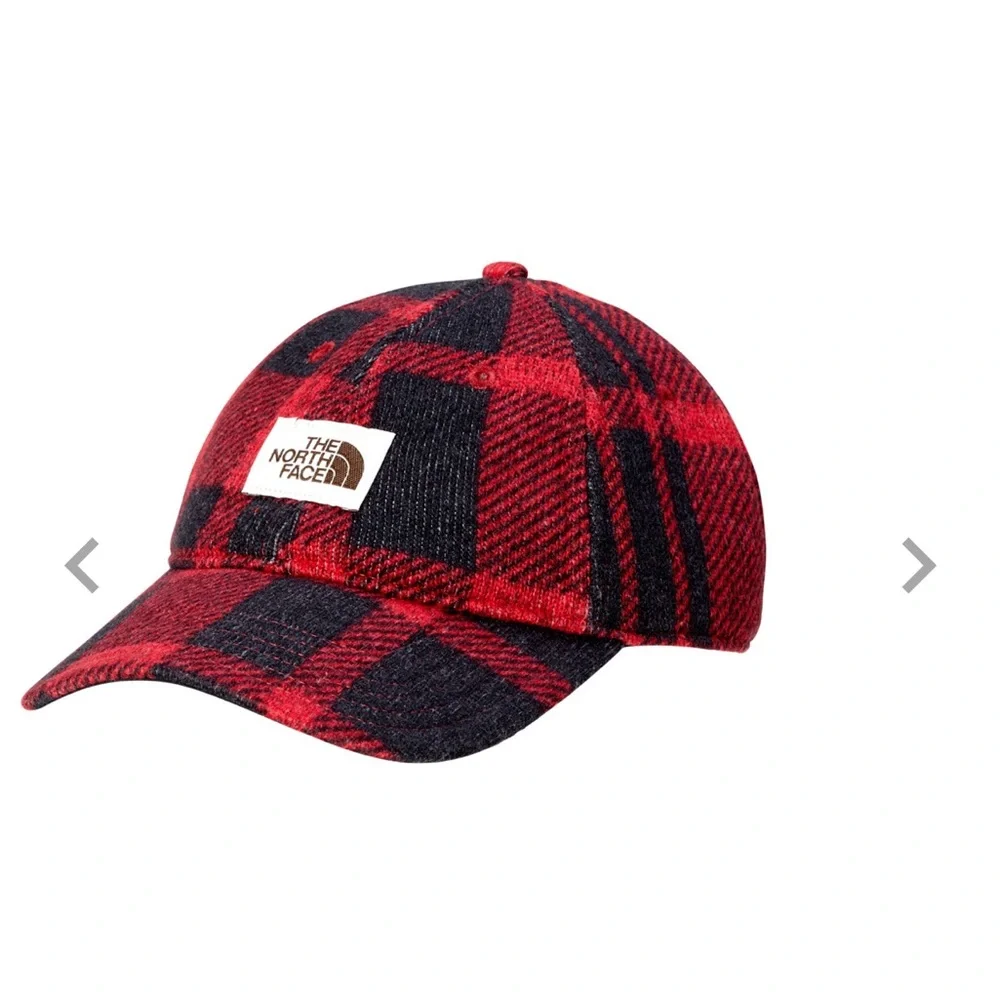 New The North Face Men’s Gordon Ball Cap Black/Burgundy Wool Adjustable - Picture 4 of 6